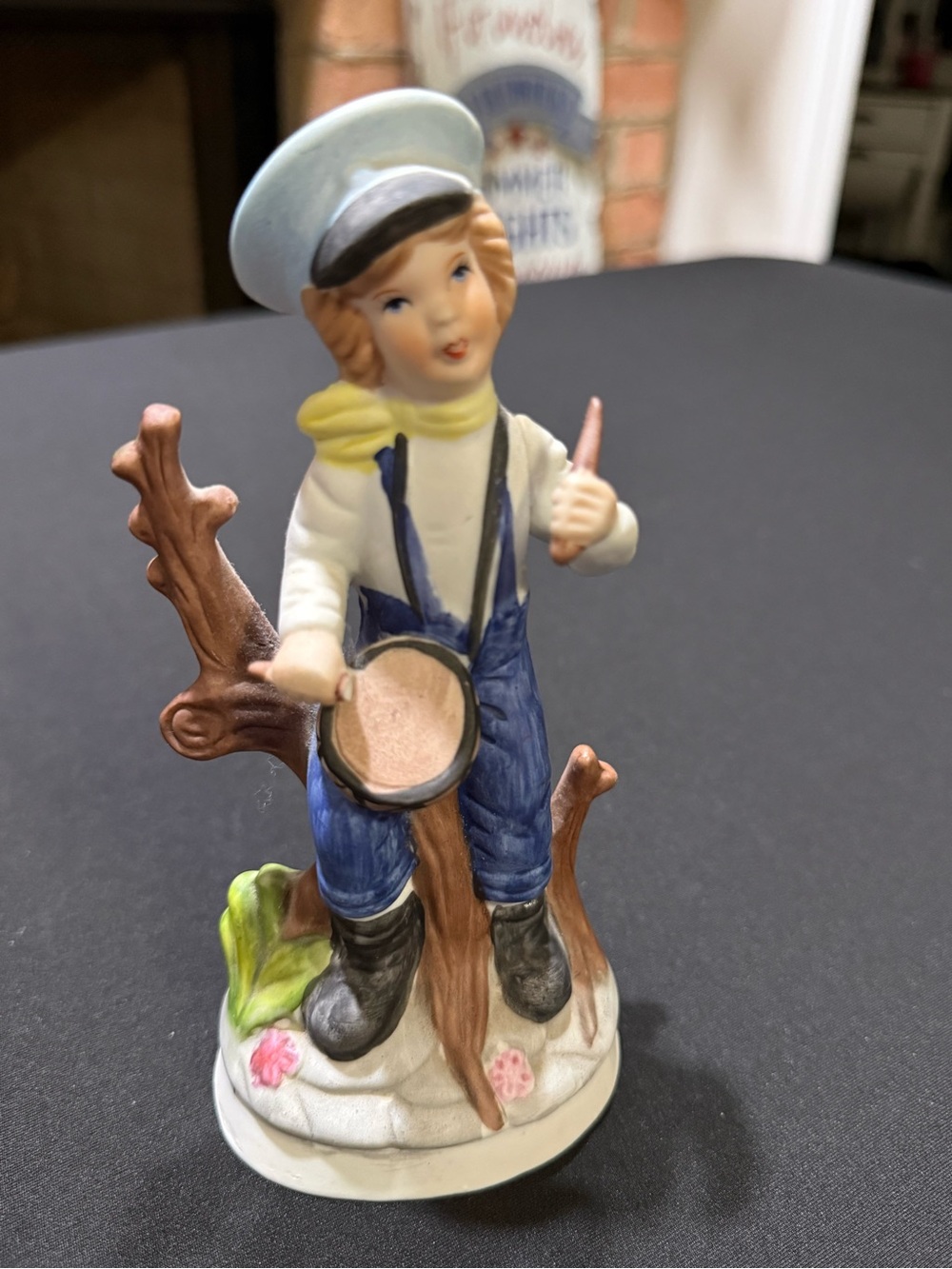 Vintage Porcelain Drummer Boy Figurine